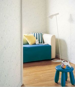 かわいい子供部屋向け壁紙(クロス)の使用例